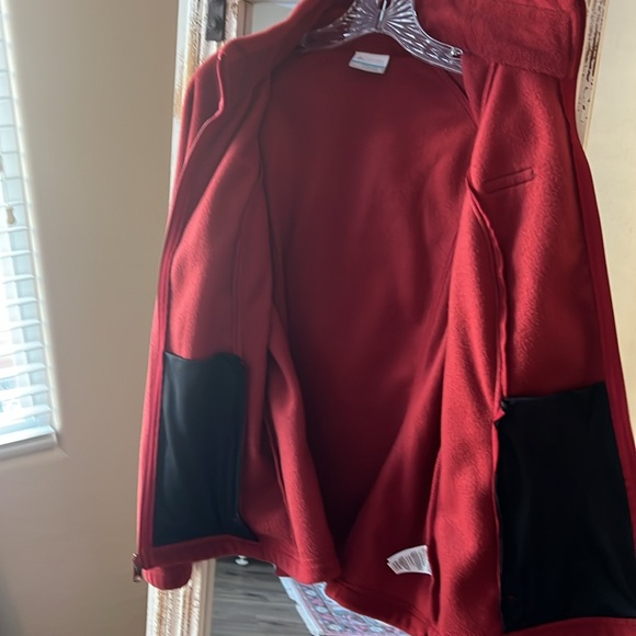 Women’s Medium Fleece COLUMBIA Rust Color Jacket - Picture 8 of 8